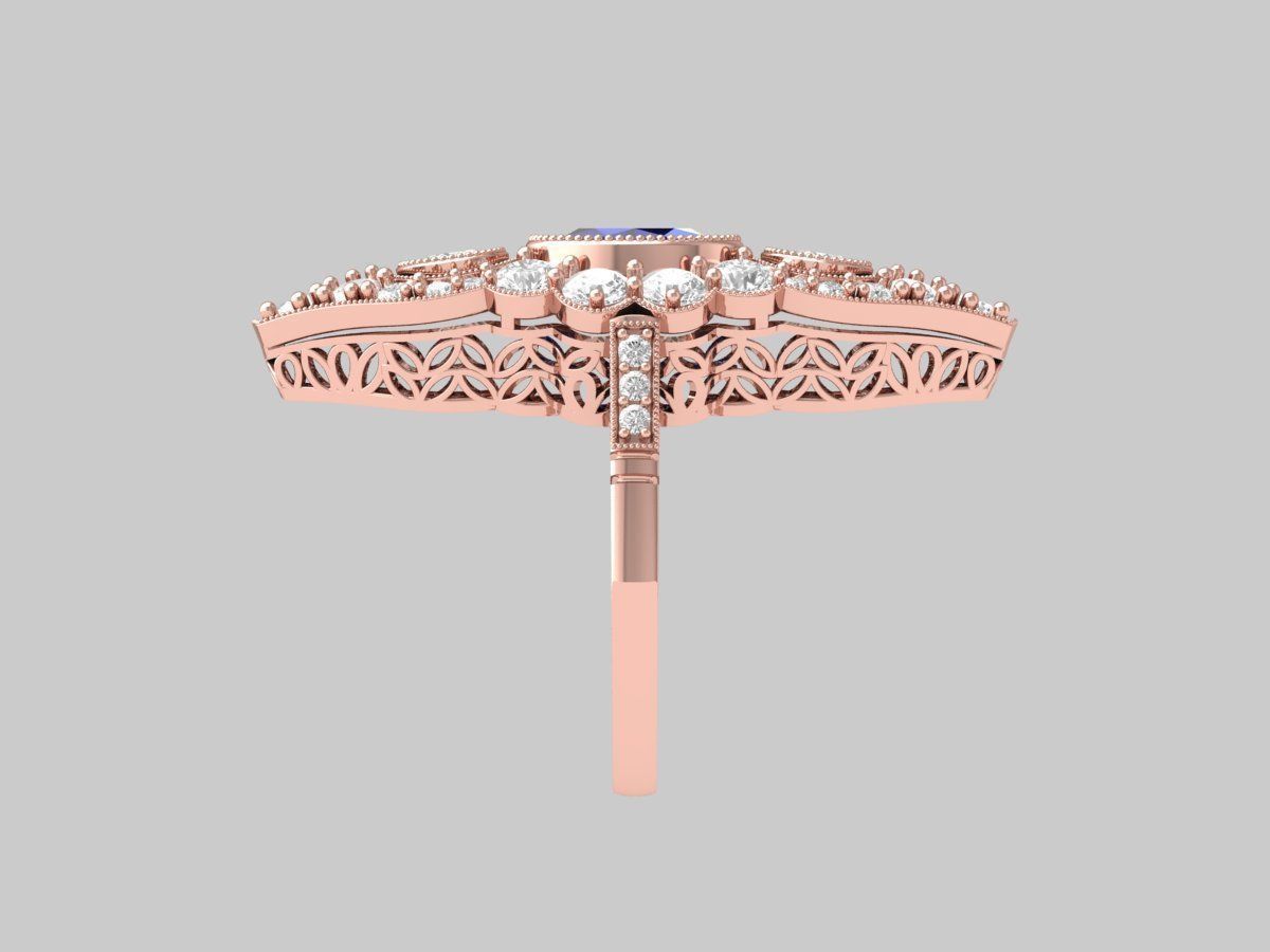 Wedding Ring 3D print model_10