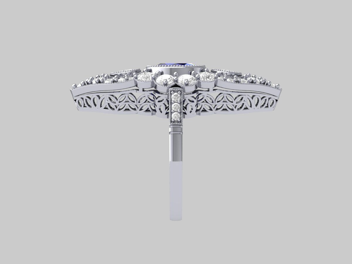 Wedding Ring 3D print model_11