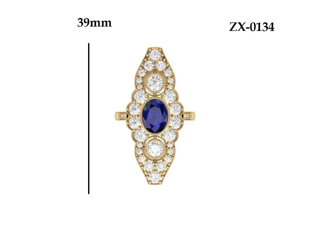 Wedding Ring 3D print model_12