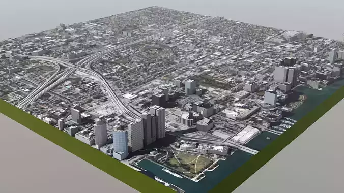 Miami Wynwood District 3D model