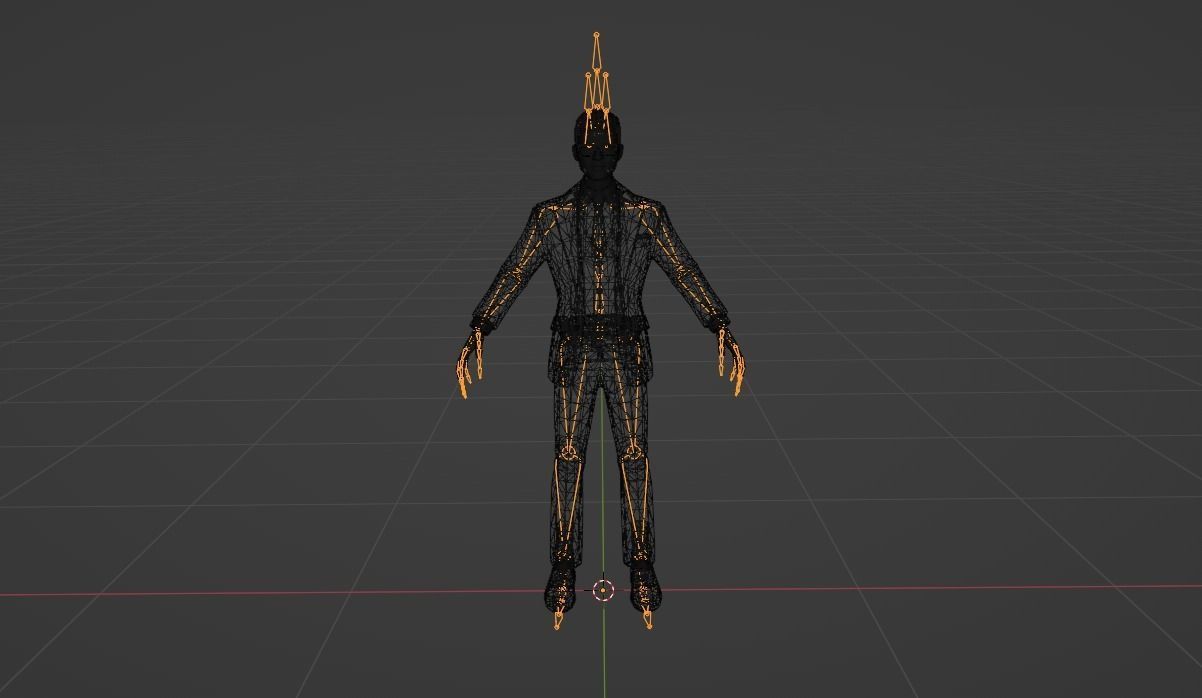 Rigged Official Man 3D Character 3D model_5