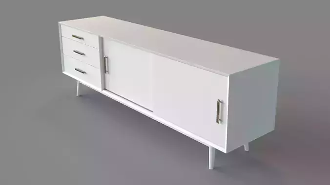 Mid-Century Media Console 80