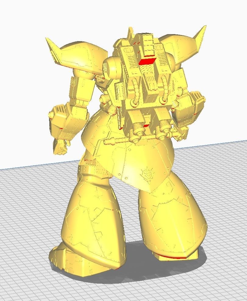 GELGOOG robot holding sword and shield 3D print model_6