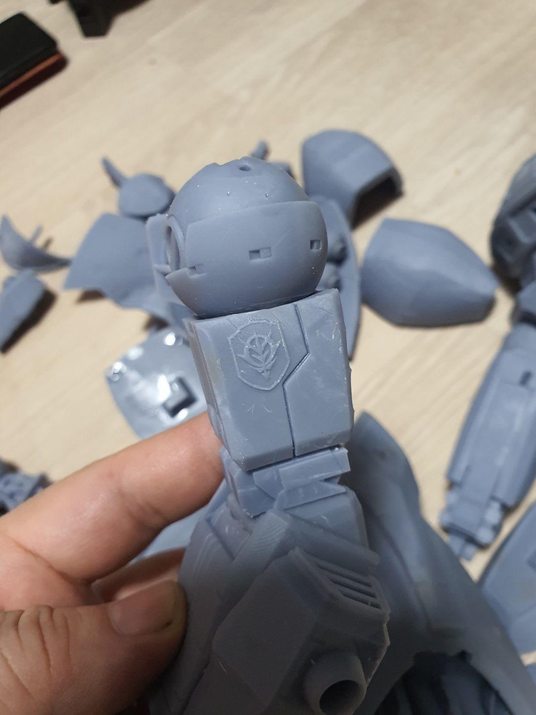 GELGOOG robot holding sword and shield 3D print model_13