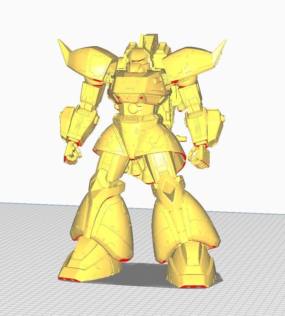 GELGOOG robot holding sword and shield 3D print model_5
