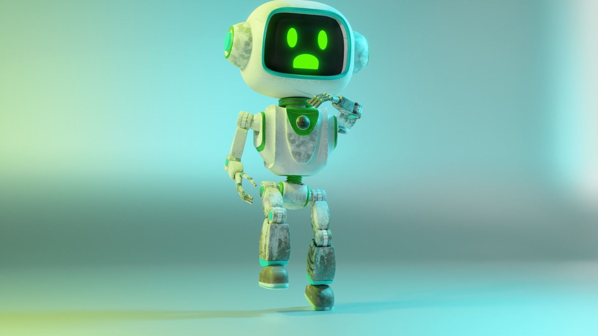 Cute Robot 3D model_4