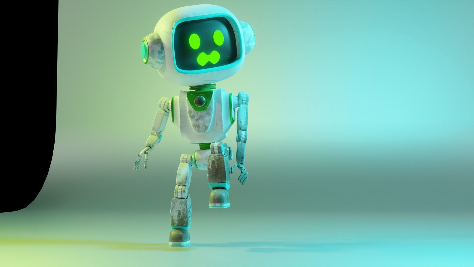 Cute Robot 3D model_2