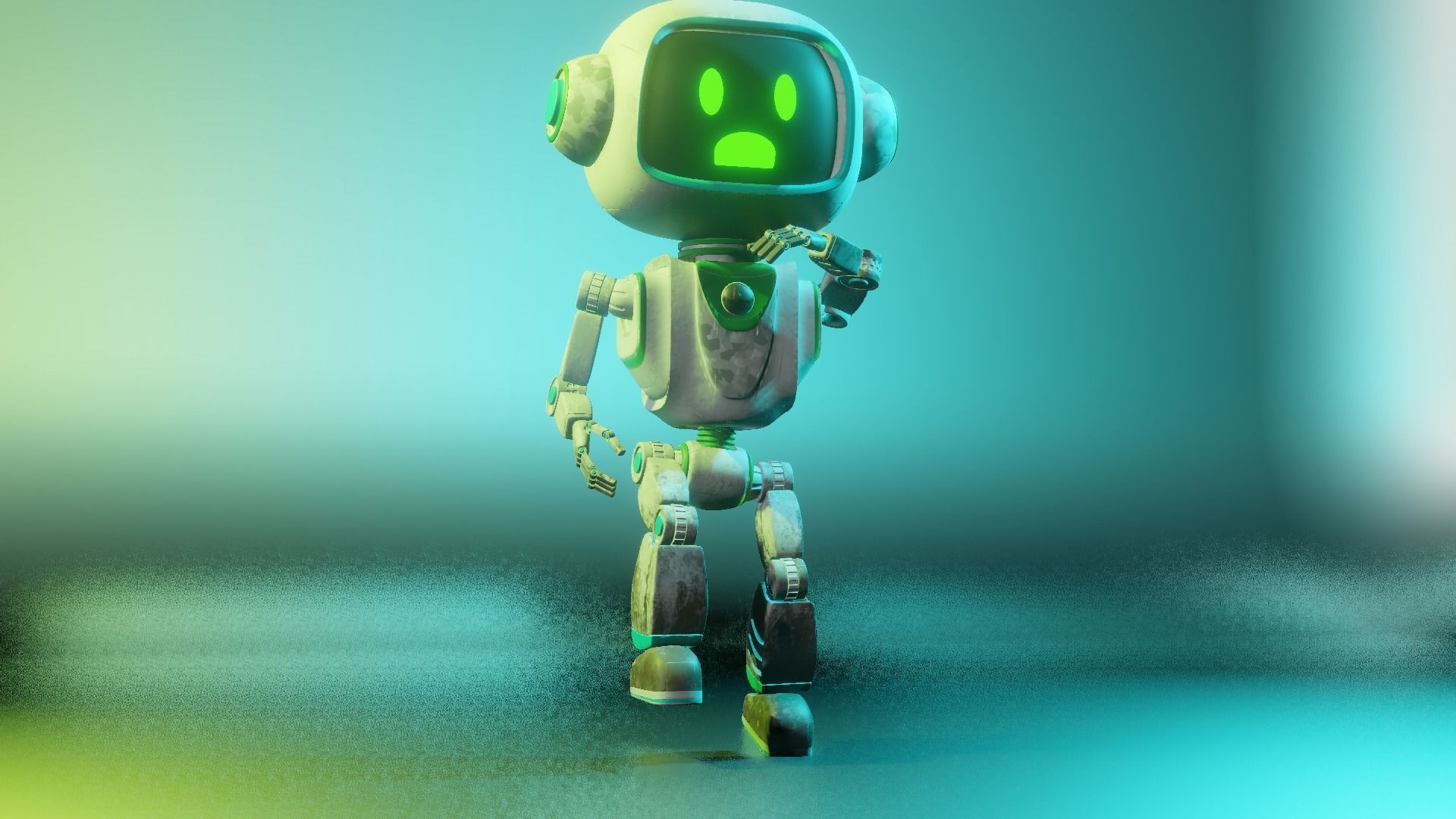 Cute Robot 3D model_11