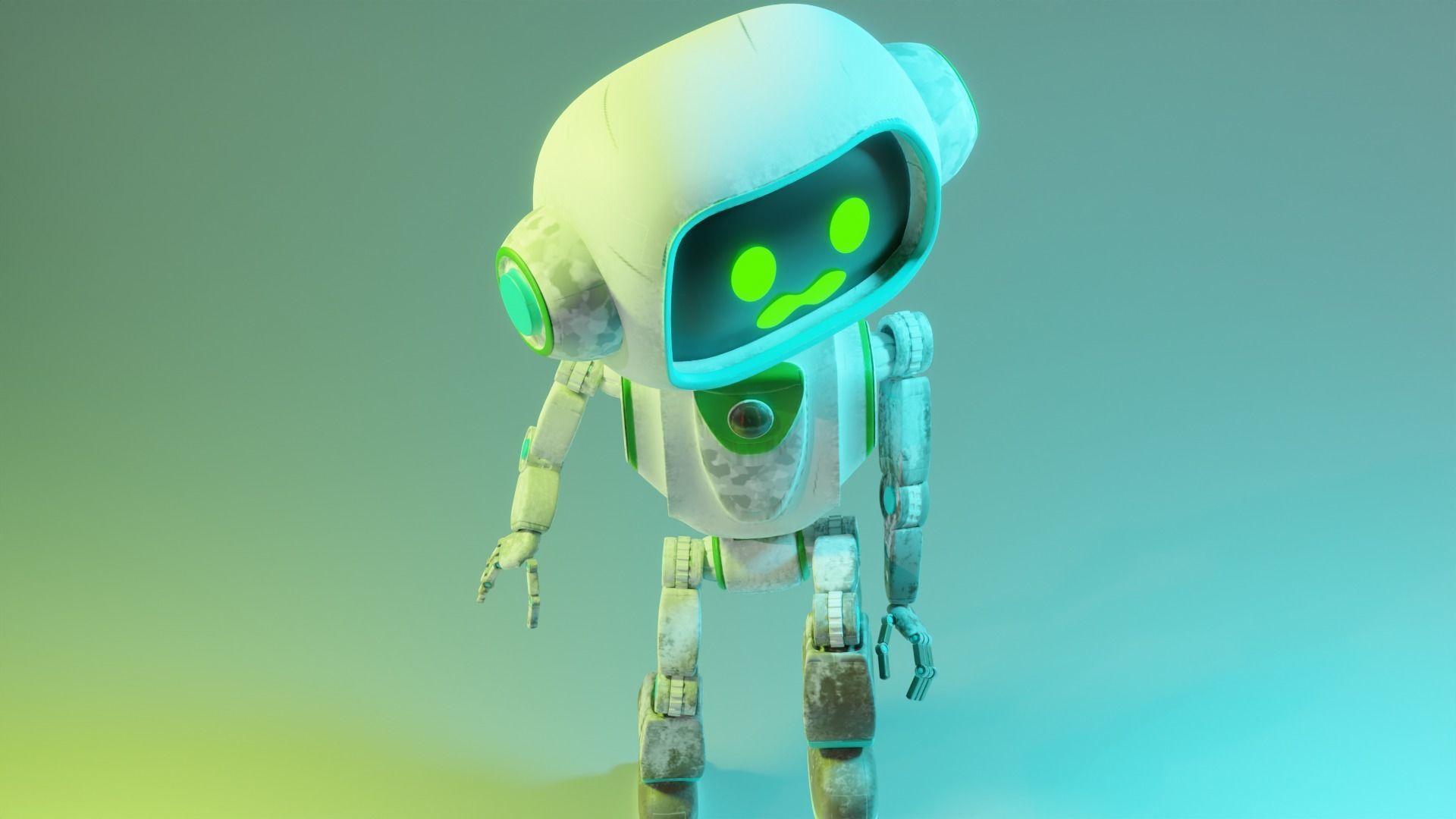 Cute Robot 3D model_7