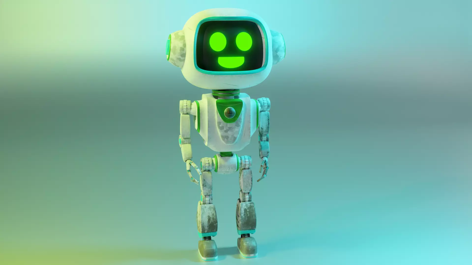 Cute Robot 3D model_0