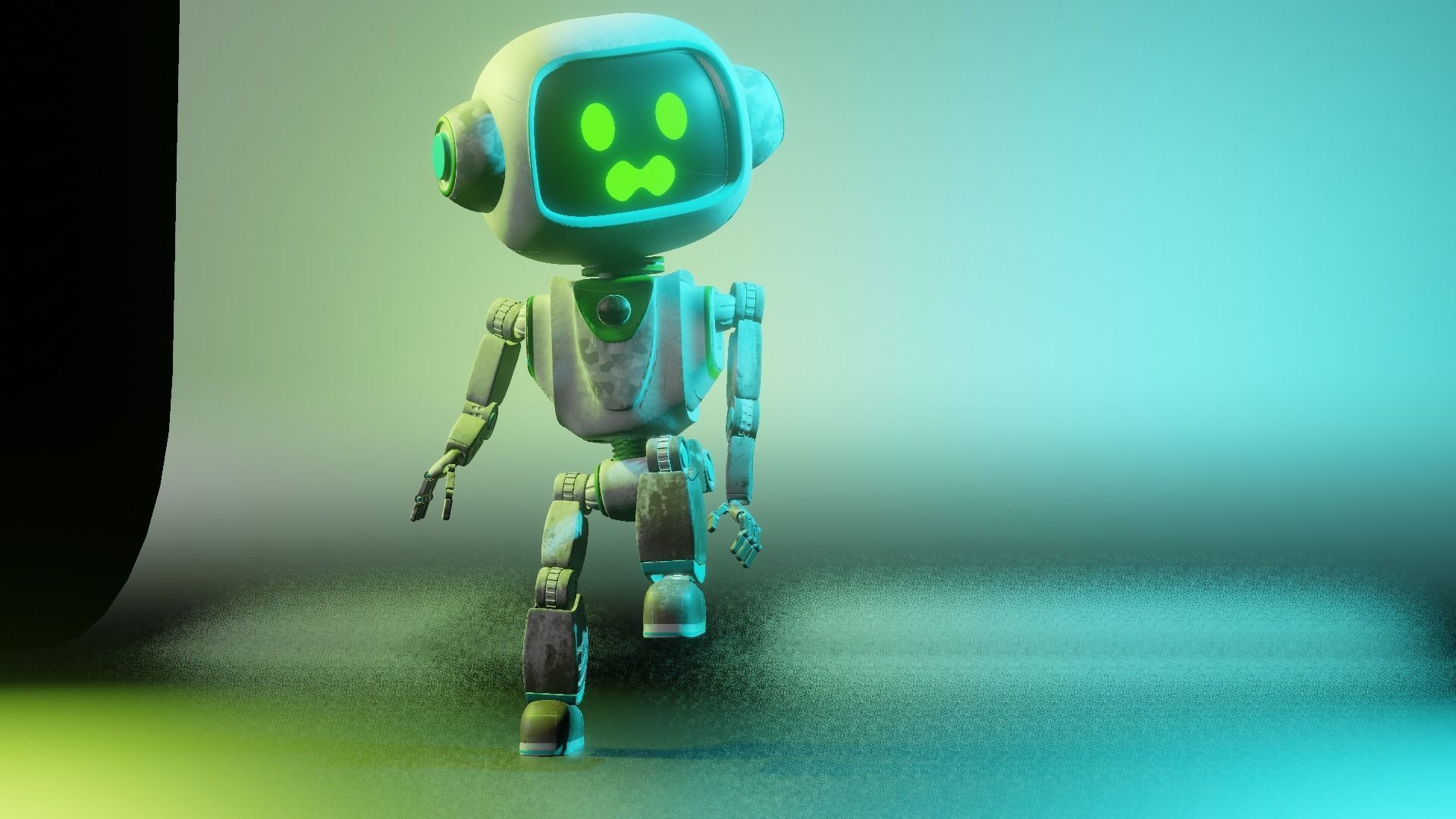 Cute Robot 3D model_10