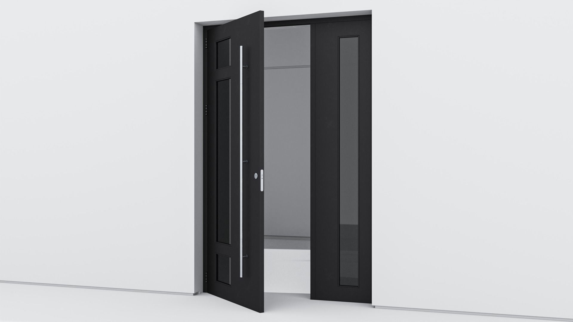 Aluminium door 116 3D model_2