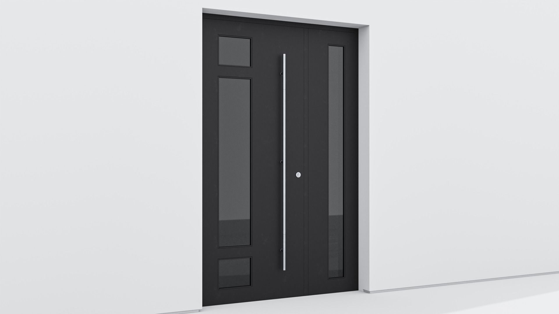 Aluminium door 116 3D model_3