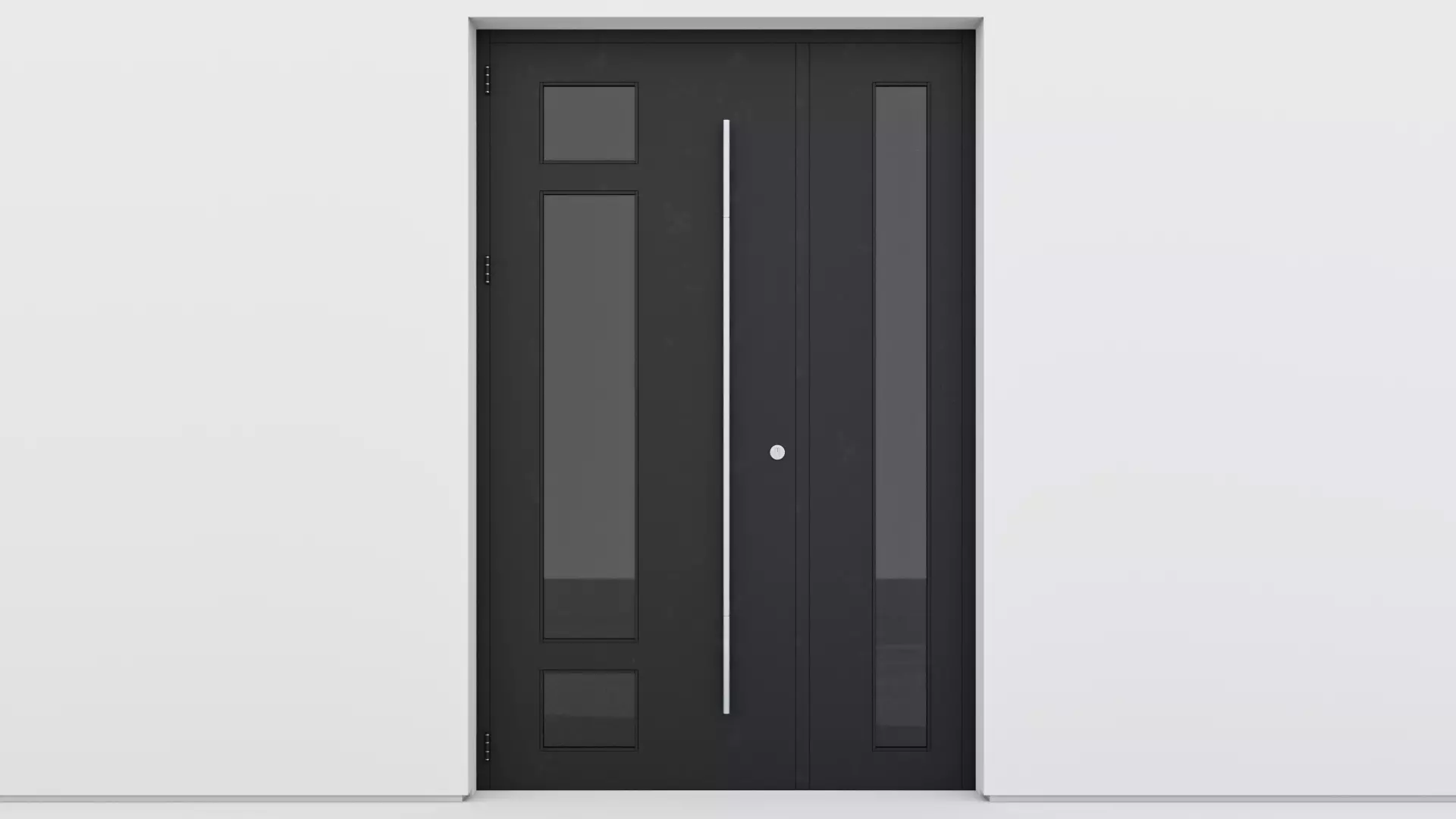 Aluminium door 116 3D model_0