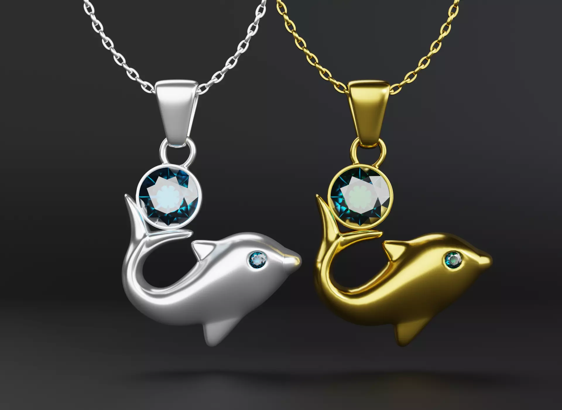 Dolphin Jewelry Free 3D print model