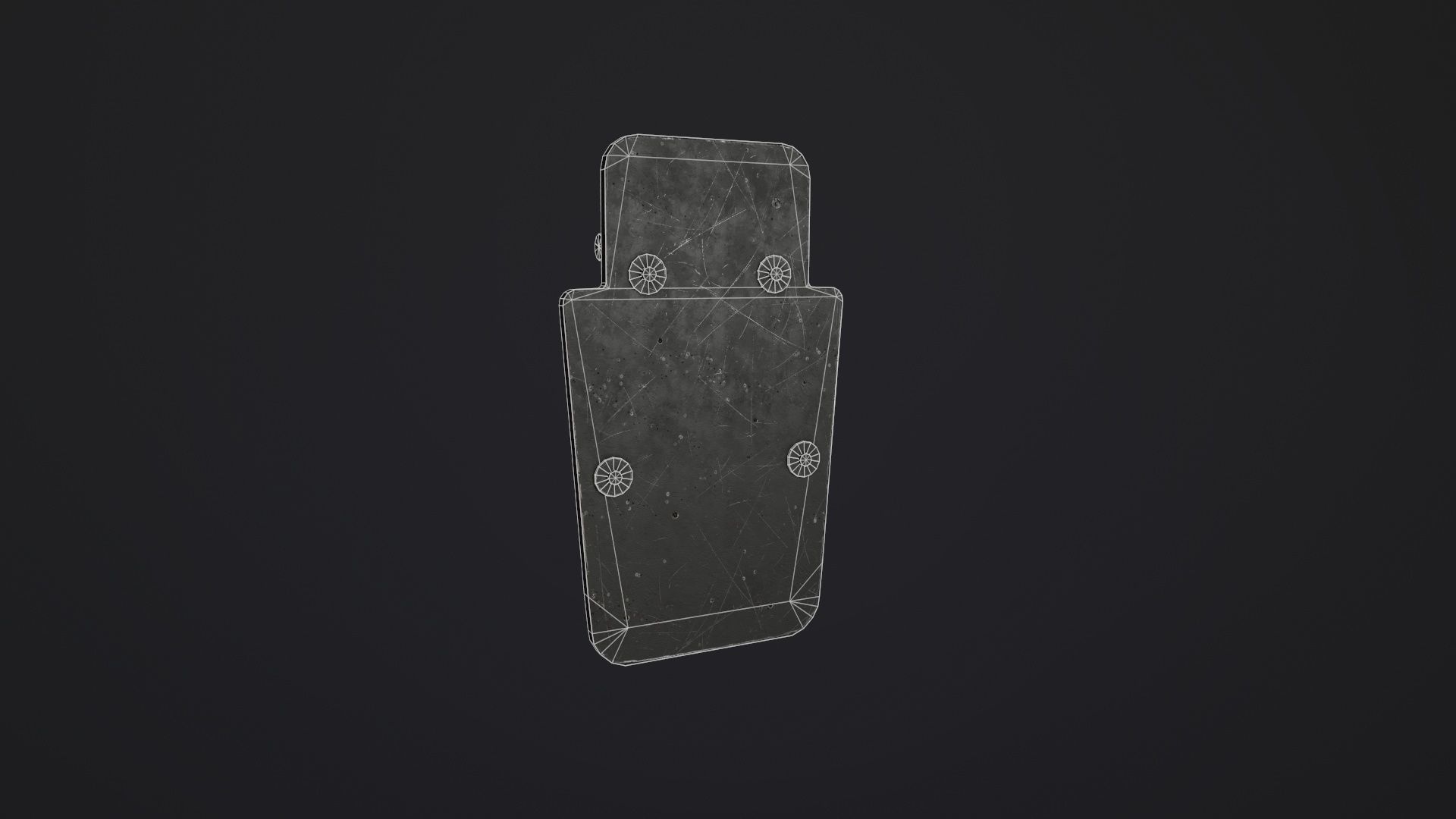 Ballistic Shield Pack PBR Low-poly 3D model_5