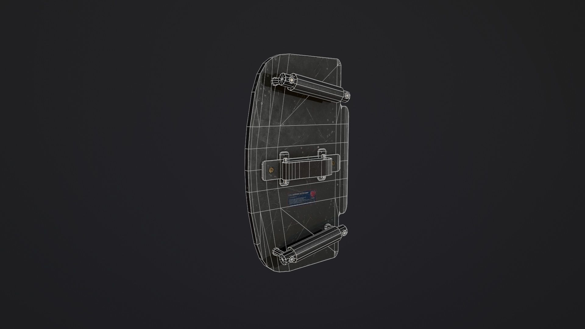 Ballistic Shield Pack PBR Low-poly 3D model_8