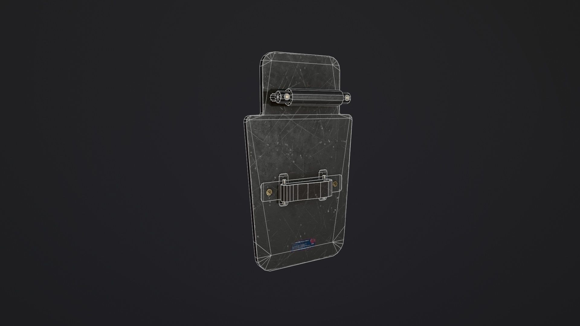 Ballistic Shield Pack PBR Low-poly 3D model_6