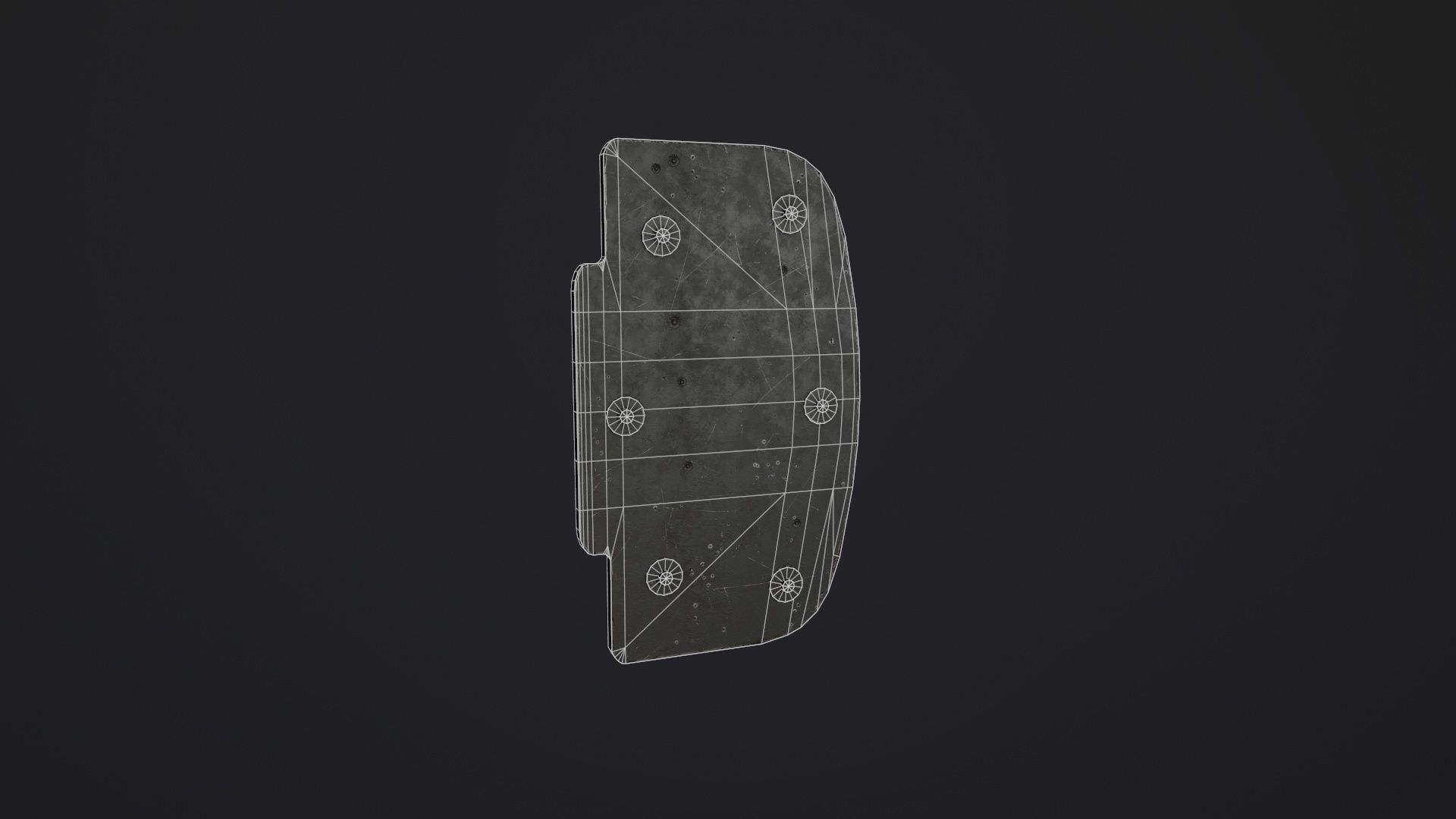 Ballistic Shield Pack PBR Low-poly 3D model_7