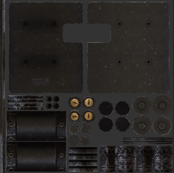 Ballistic Shield Pack PBR Low-poly 3D model_13