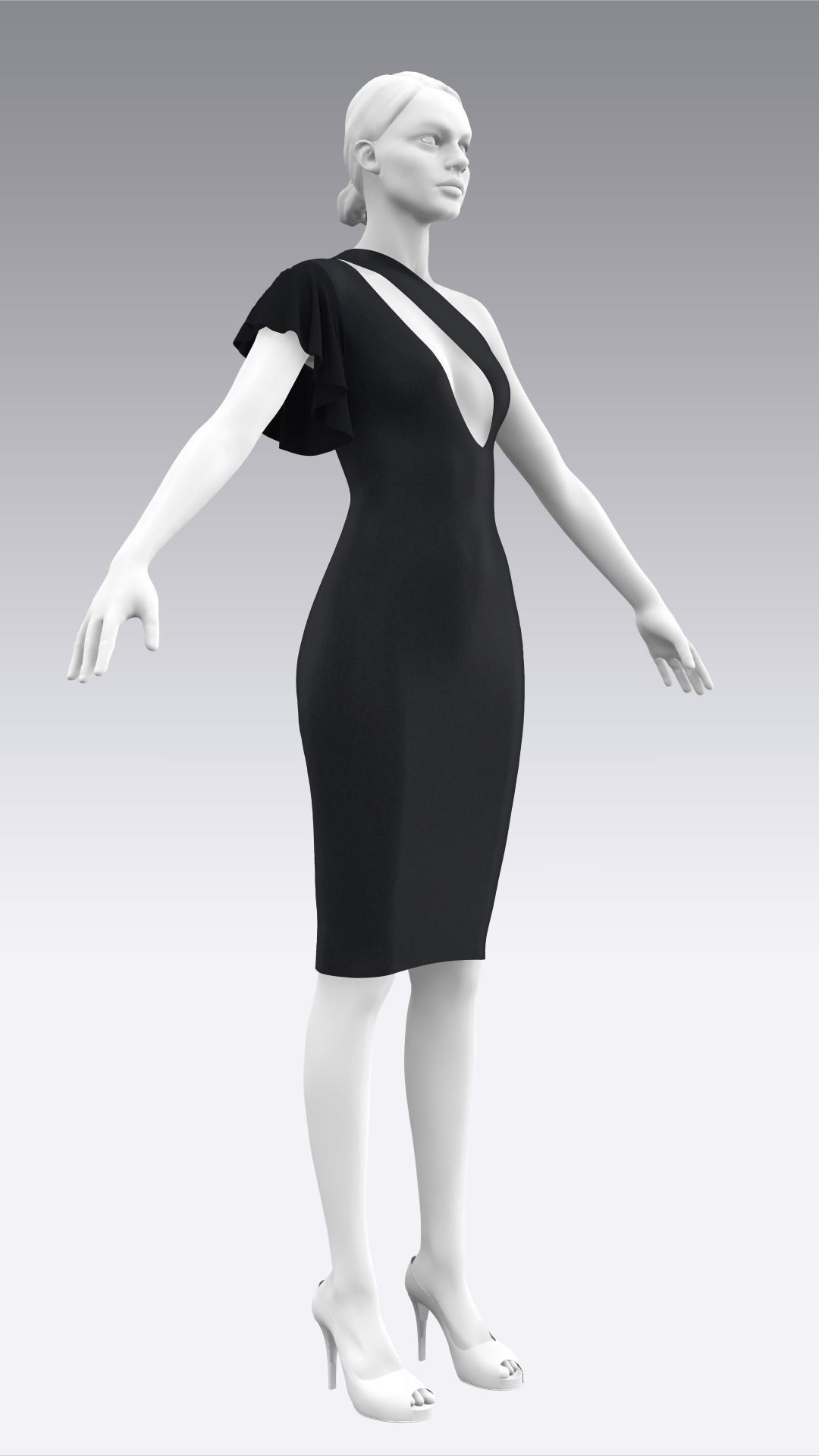 Dress Outfits MD CLO 3D ZPRJ ZPAC project files 3D model_16
