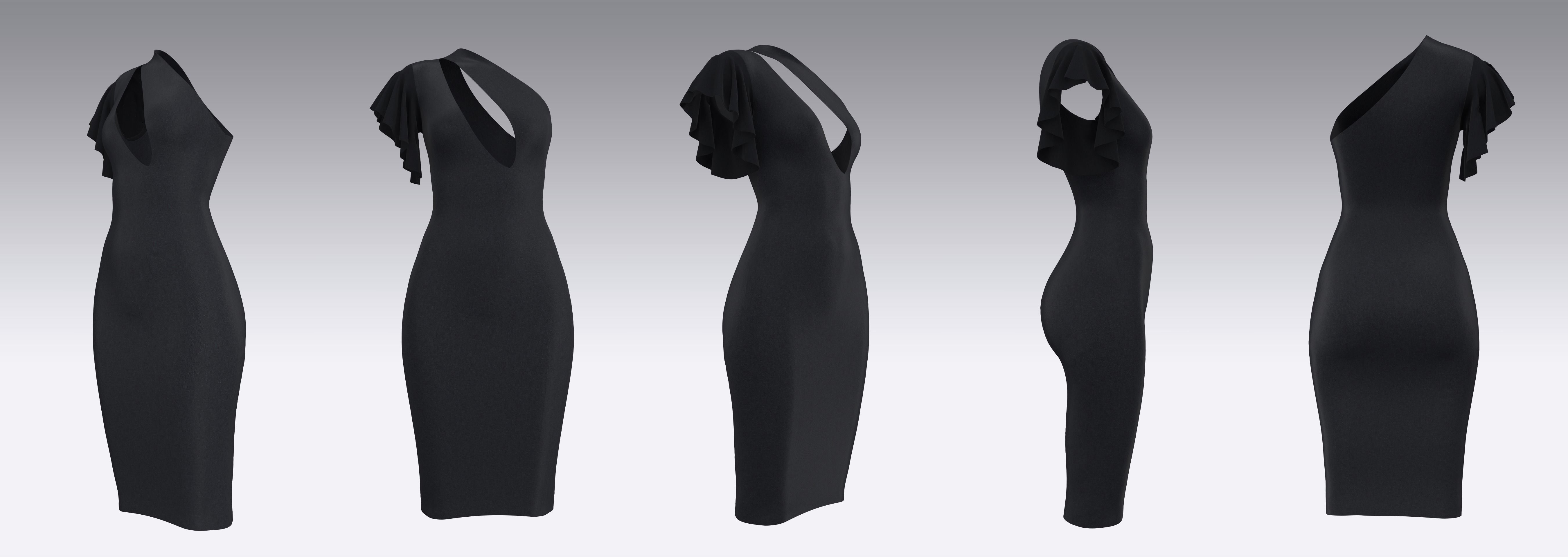 Dress Outfits MD CLO 3D ZPRJ ZPAC project files 3D model_5