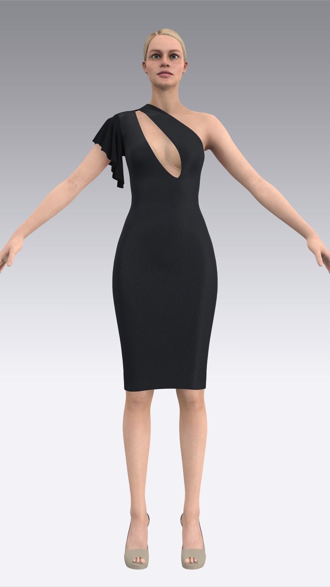 Dress Outfits MD CLO 3D ZPRJ ZPAC project files 3D model_28