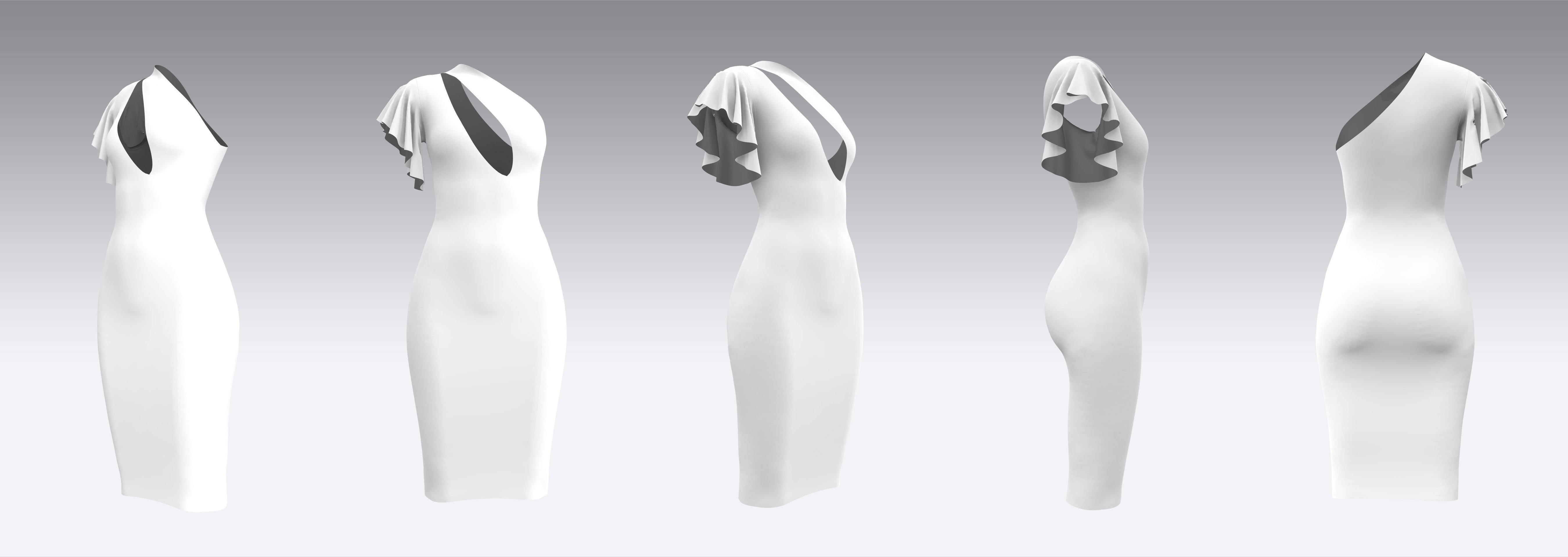 Dress Outfits MD CLO 3D ZPRJ ZPAC project files 3D model_7