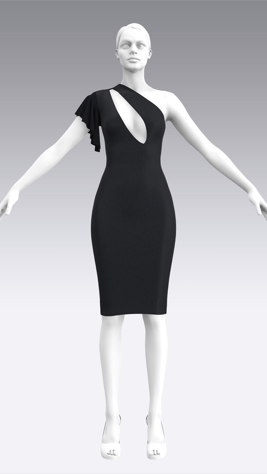 Dress Outfits MD CLO 3D ZPRJ ZPAC project files 3D model_23