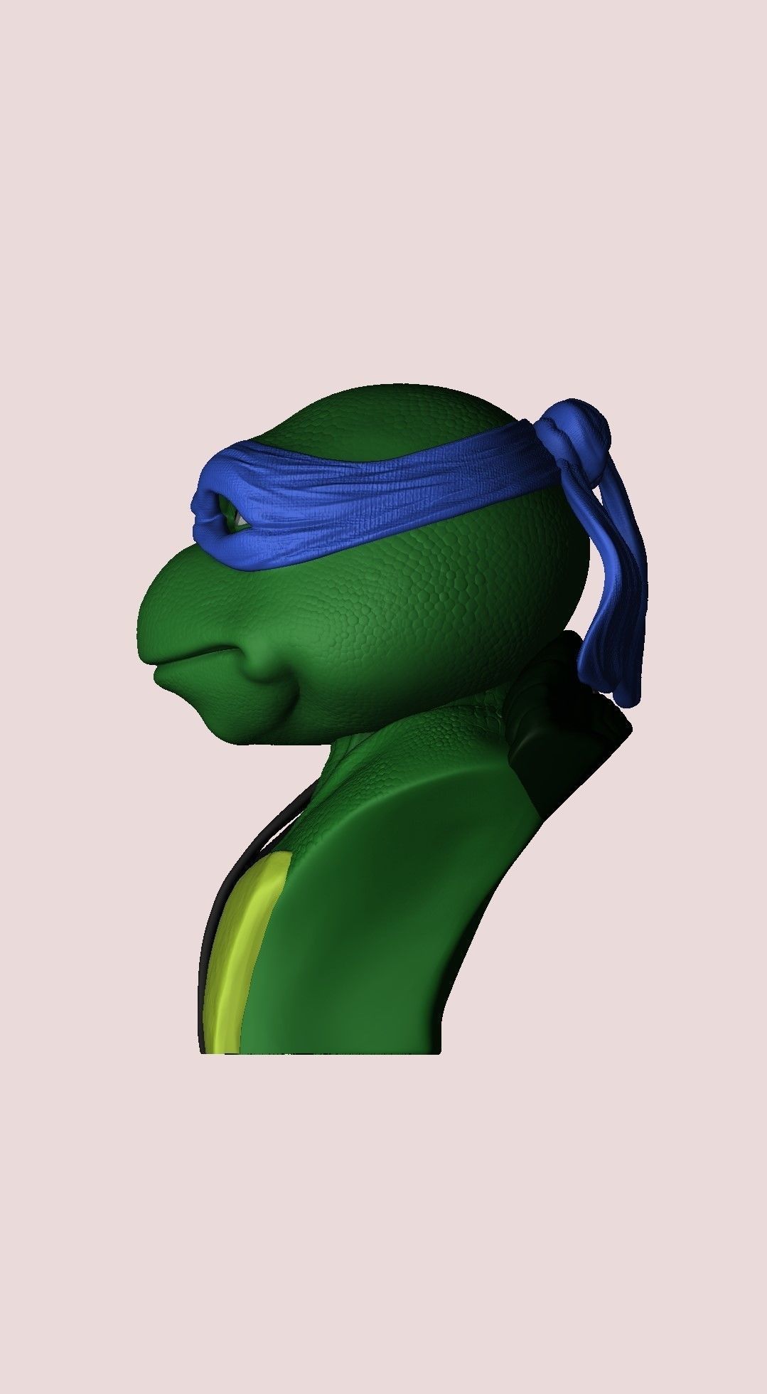 TURTLES 1990 BUSTS FOR 3D PRINT STL 3D print model_29