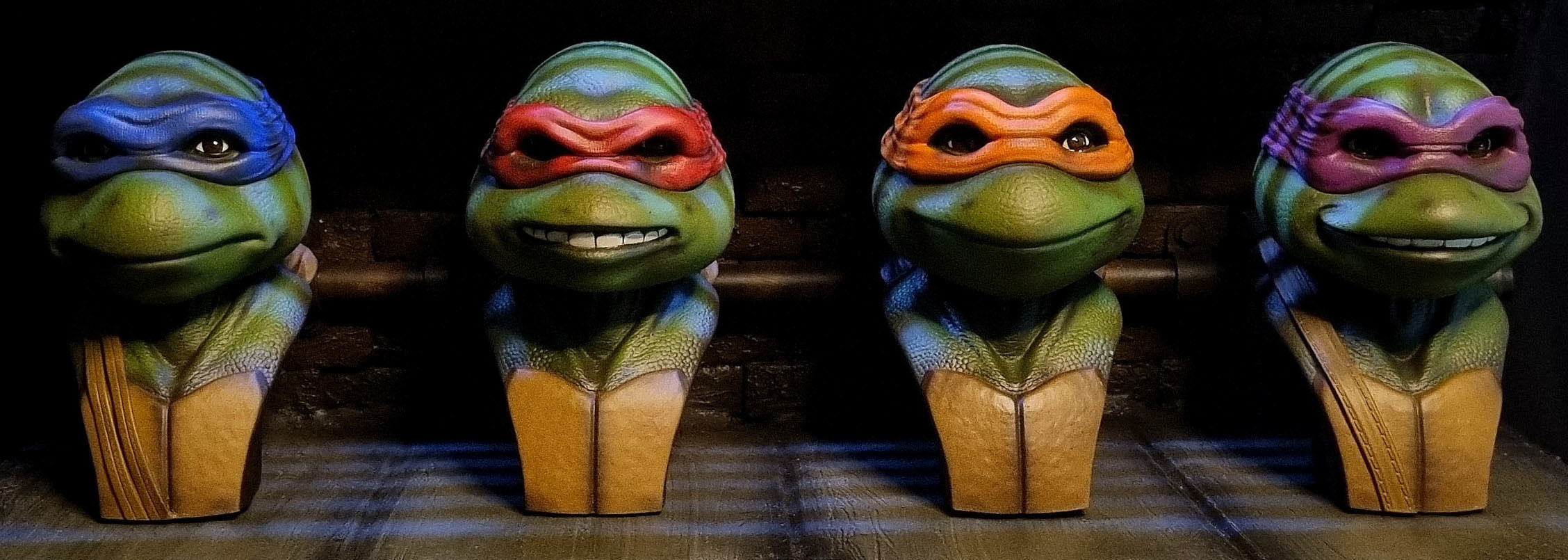 TURTLES 1990 BUSTS FOR 3D PRINT STL 3D print model_62