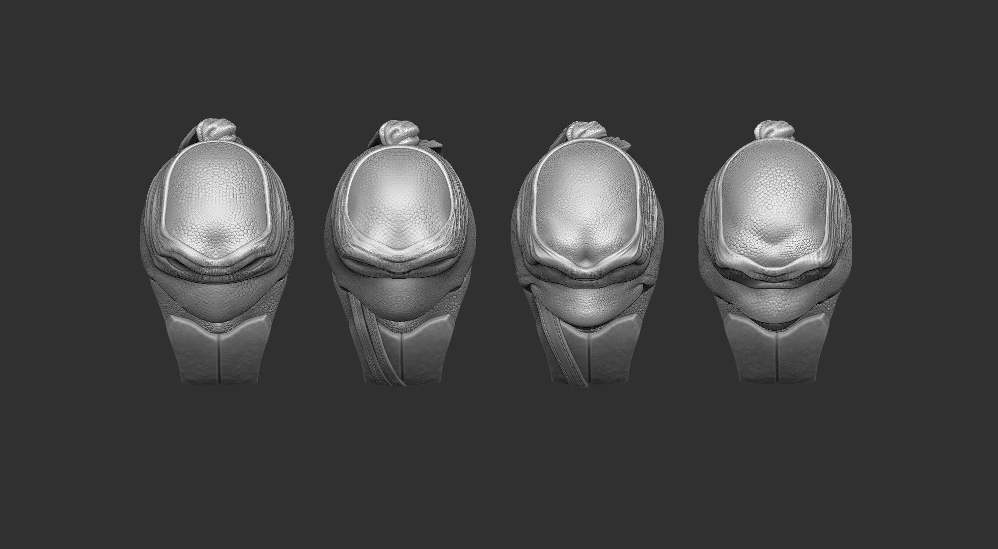 TURTLES 1990 BUSTS FOR 3D PRINT STL 3D print model_54