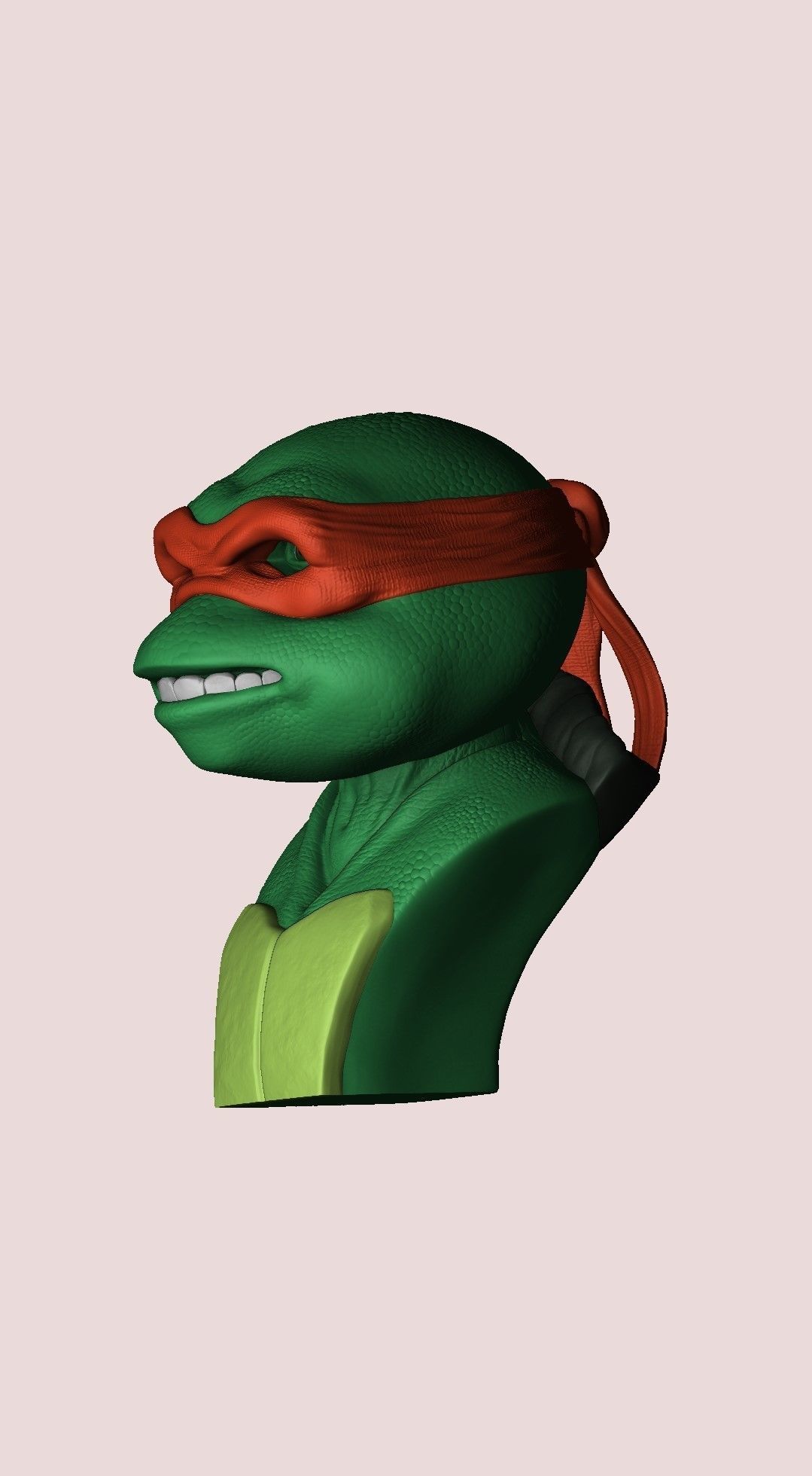 TURTLES 1990 BUSTS FOR 3D PRINT STL 3D print model_45