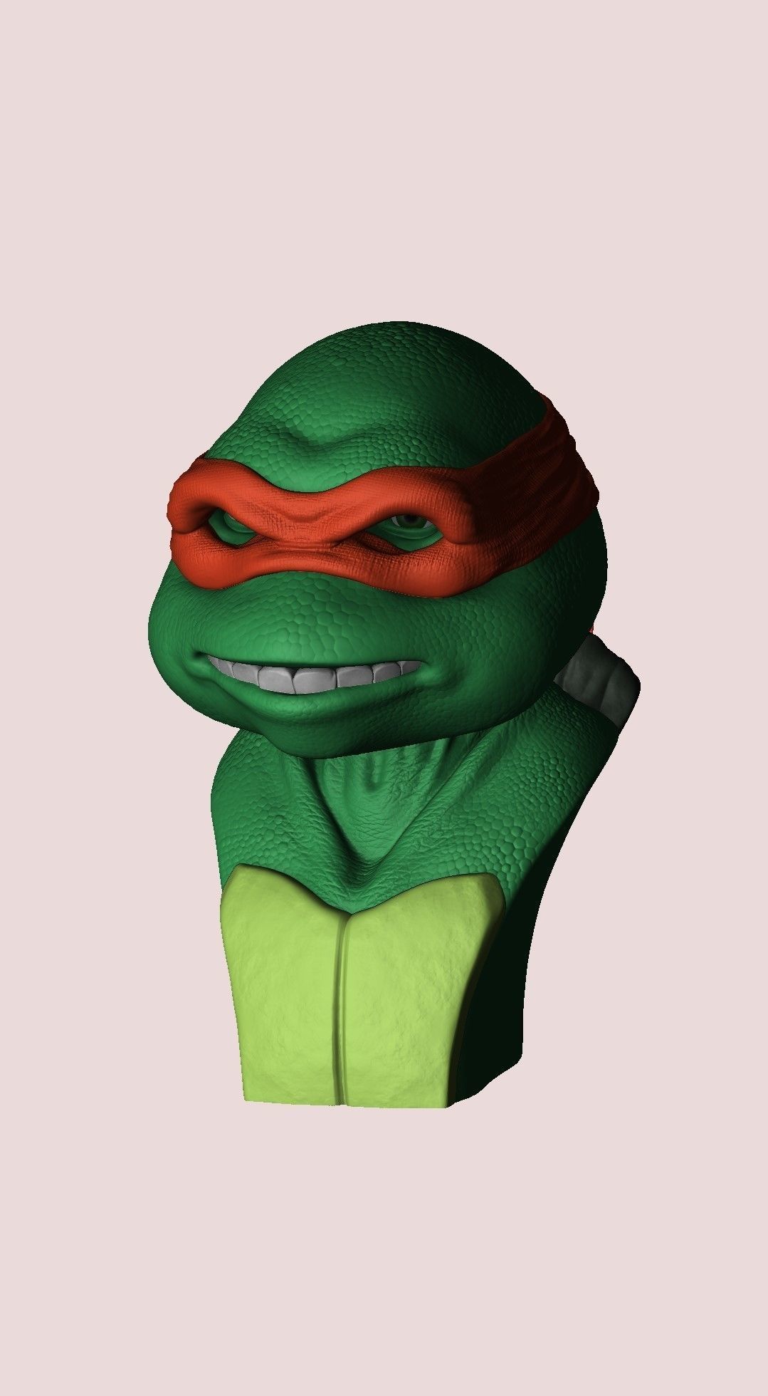 TURTLES 1990 BUSTS FOR 3D PRINT STL 3D print model_9