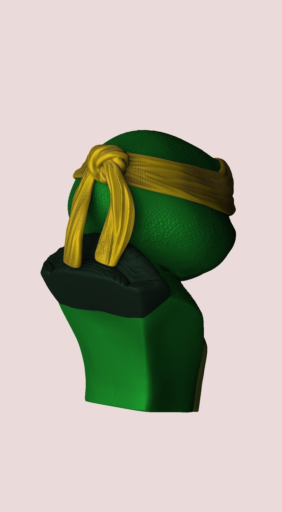 TURTLES 1990 BUSTS FOR 3D PRINT STL 3D print model_23