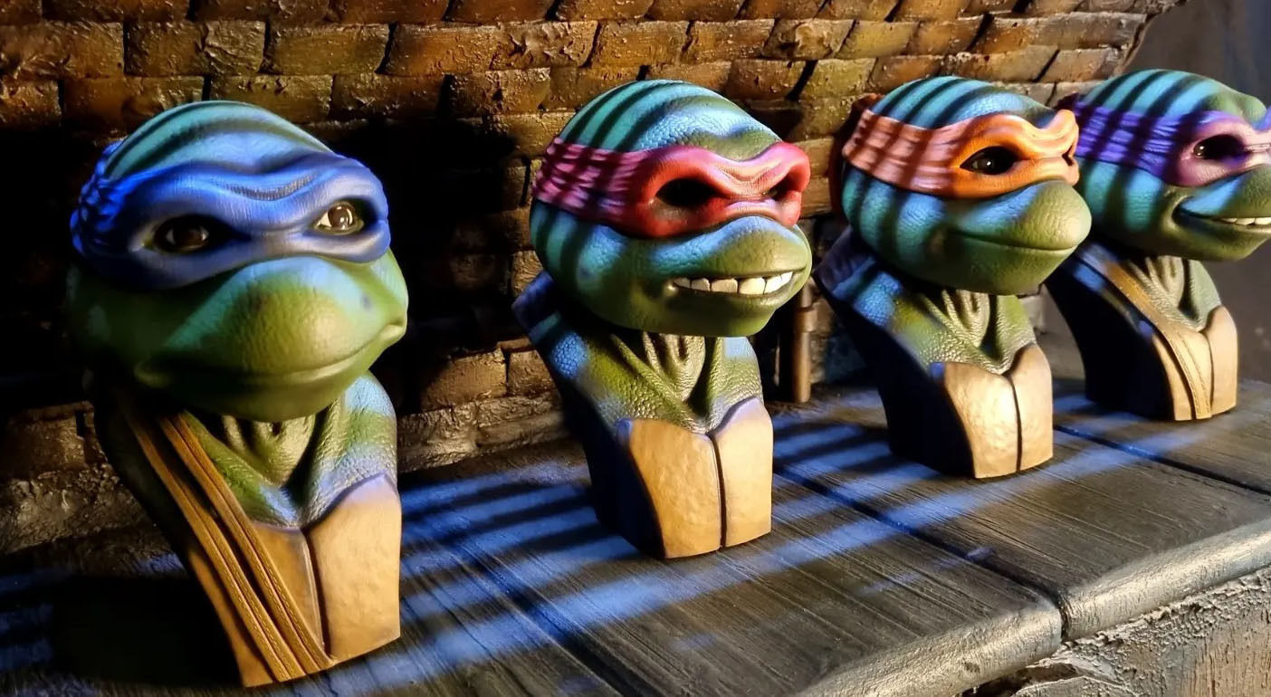 TURTLES 1990 BUSTS FOR 3D PRINT STL 3D print model_61