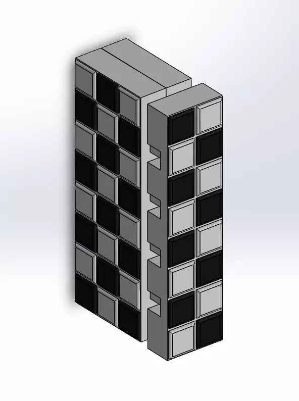 Chess - print in place set  3D print model_0