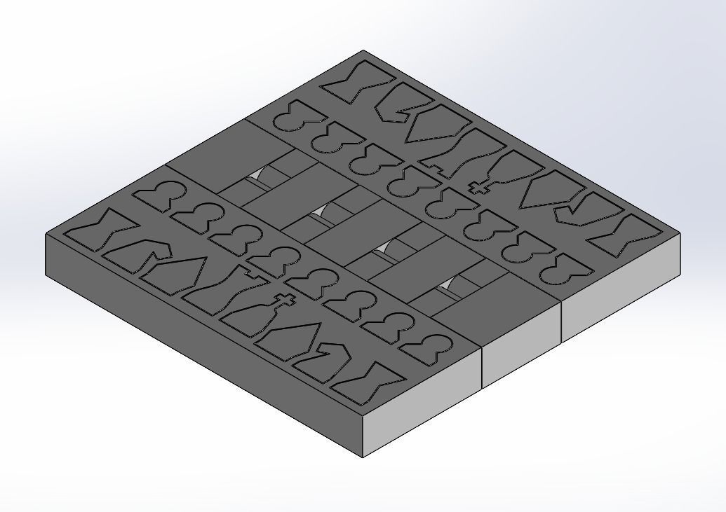Chess - print in place set  3D print model_5
