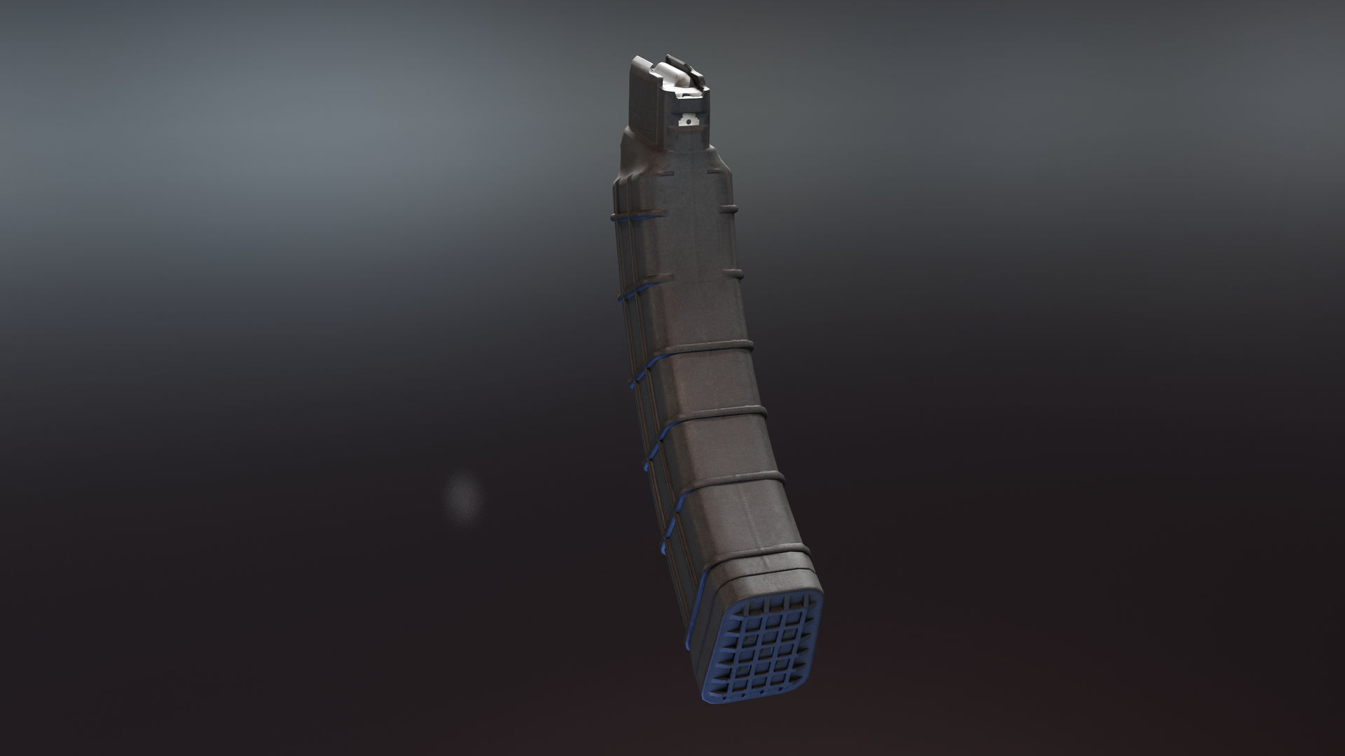 60 Round Quad AK magazine Low-poly 3D model_2