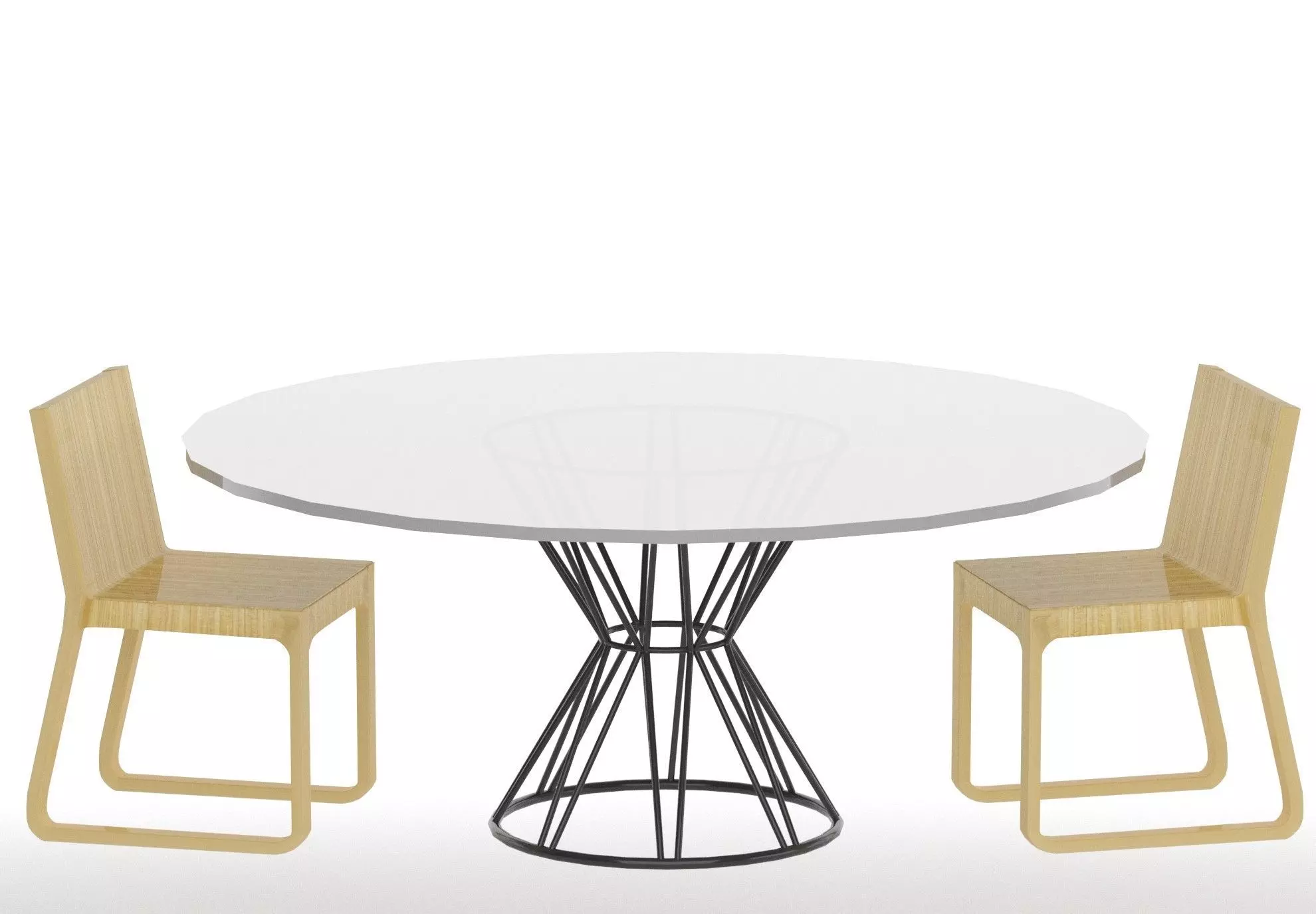 chair table Free 3D model
