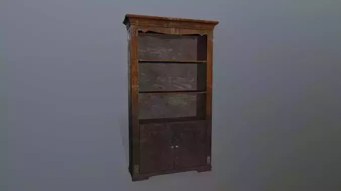 Cupboard 4 wooden cabinet in style of late century