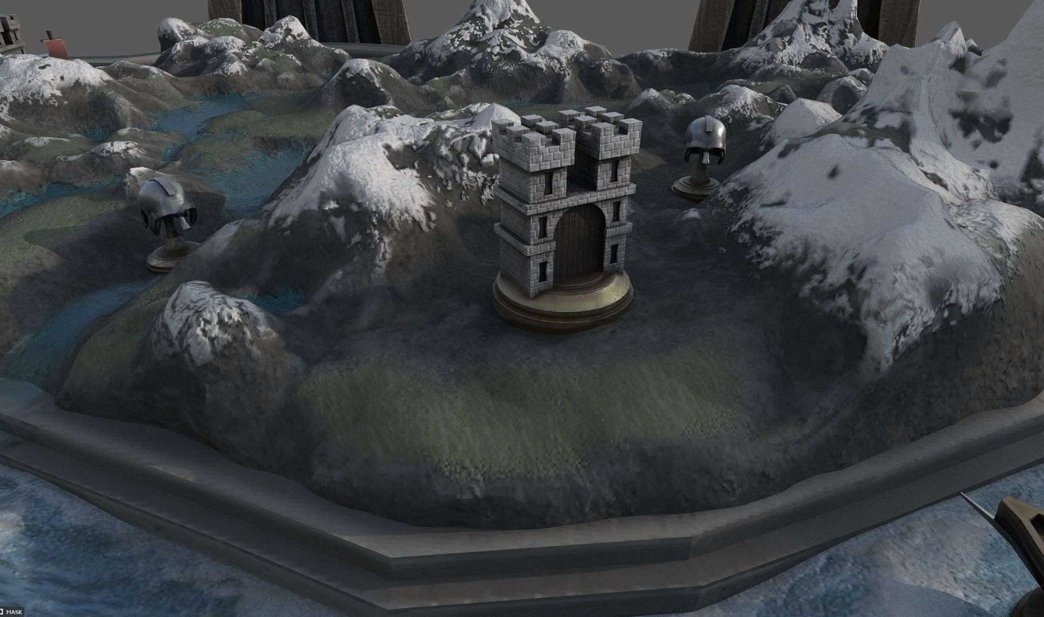Blender 3  Stylized Map Room  3D Environment  Tutorial 3D model_8