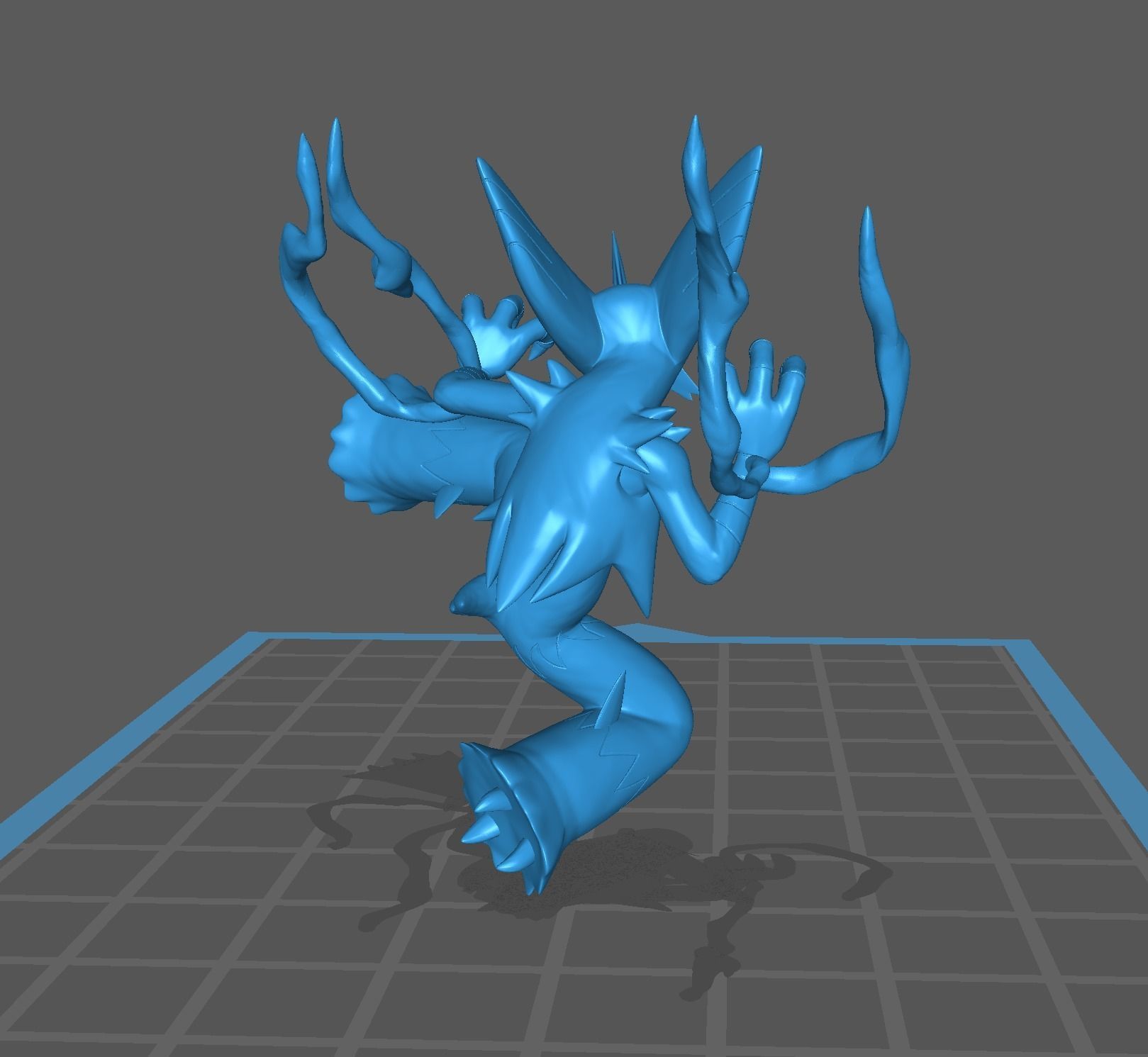 Mega Blaziken pokemon 3D print model 3D print model_15