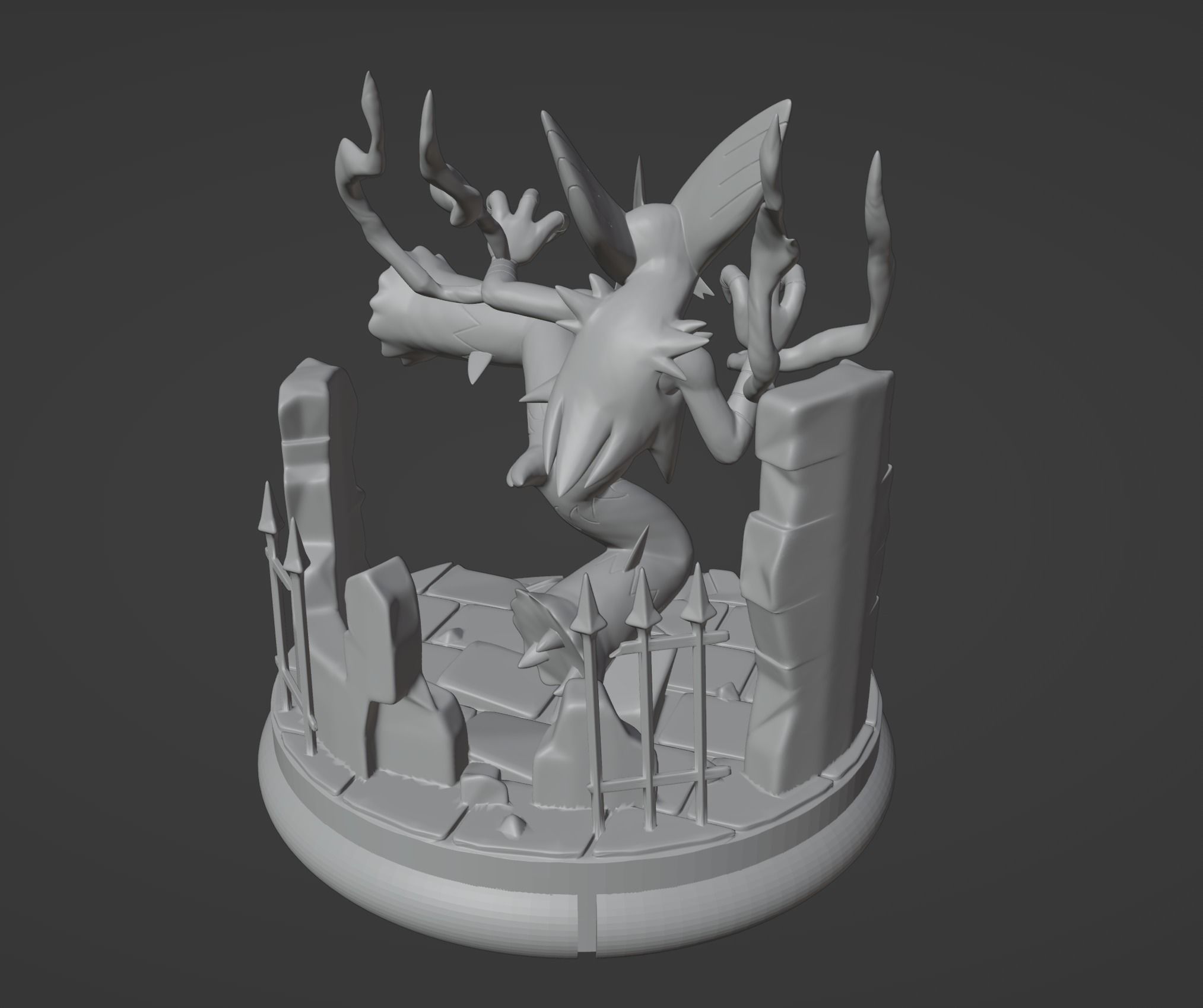 Mega Blaziken pokemon 3D print model 3D print model_6