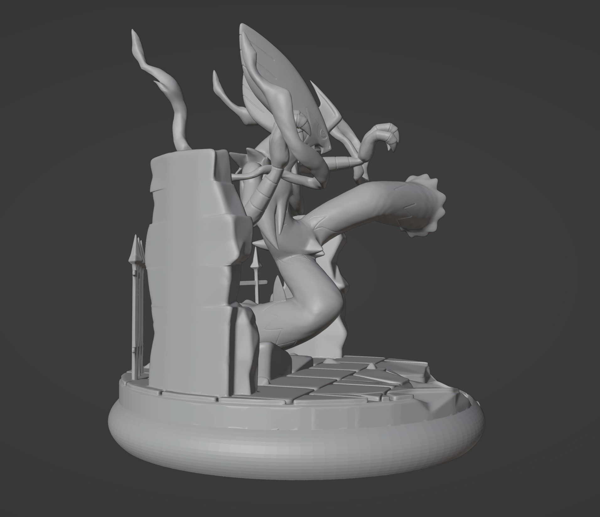 Mega Blaziken pokemon 3D print model 3D print model_7
