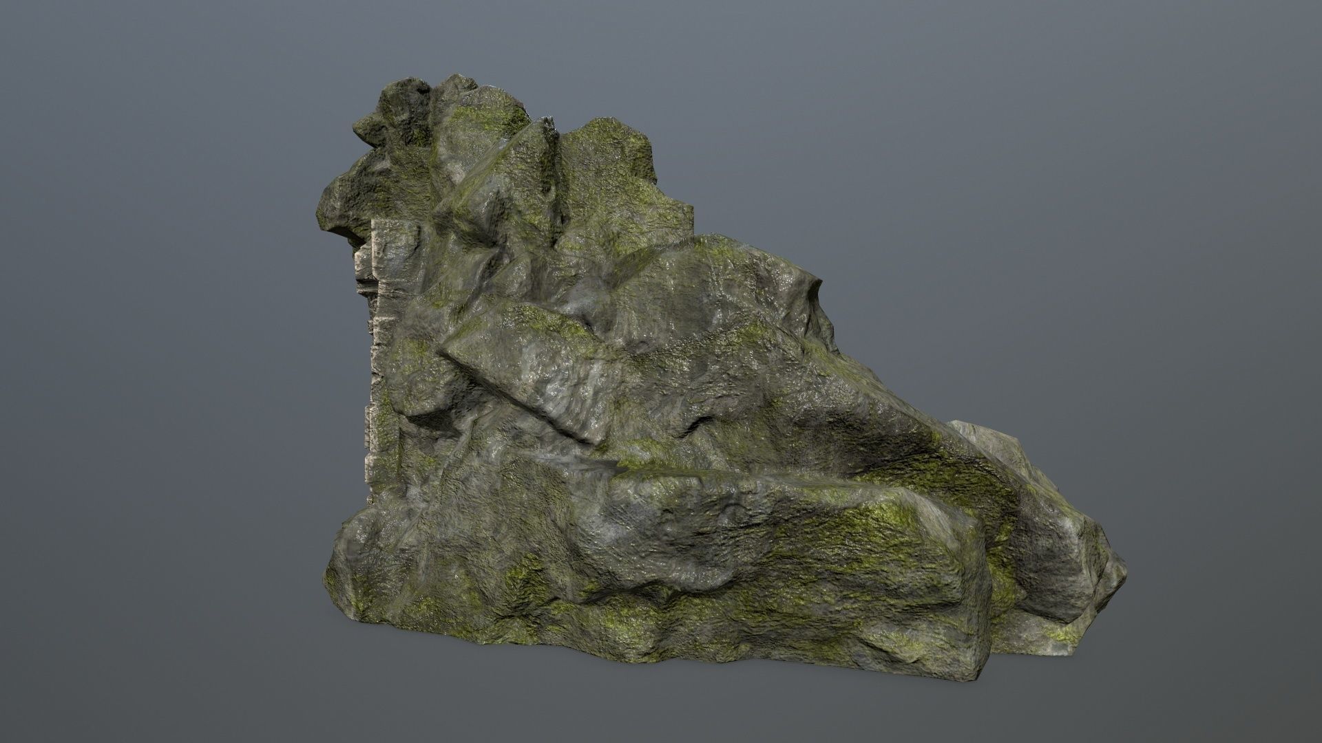 Skull Gate 6 Low-poly 3D model_4