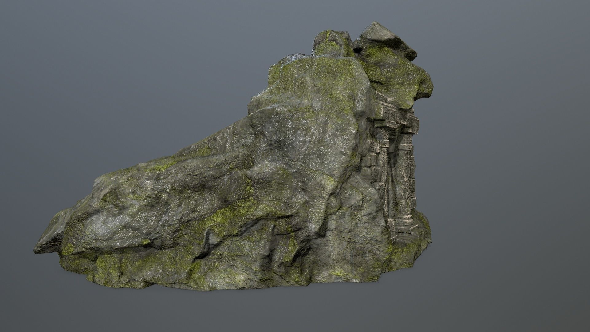 Skull Gate 6 Low-poly 3D model_7