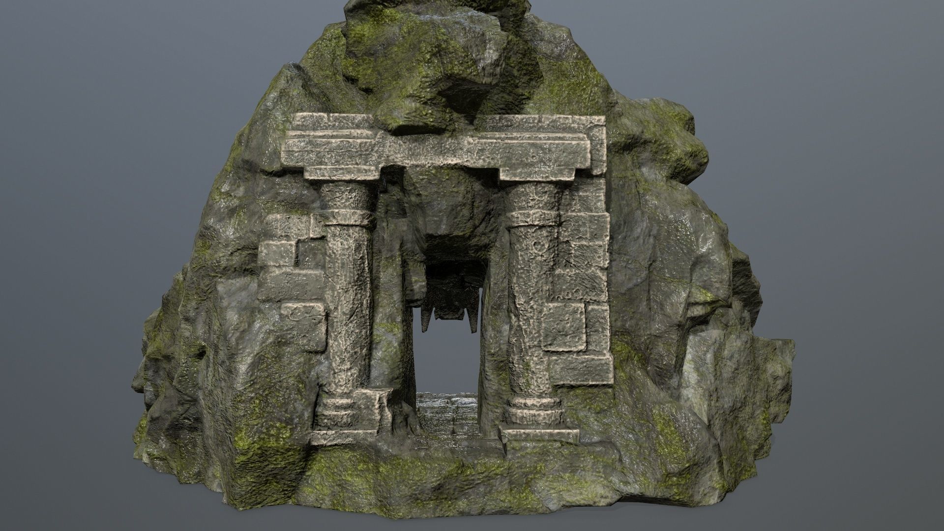 Skull Gate 6 Low-poly 3D model_12