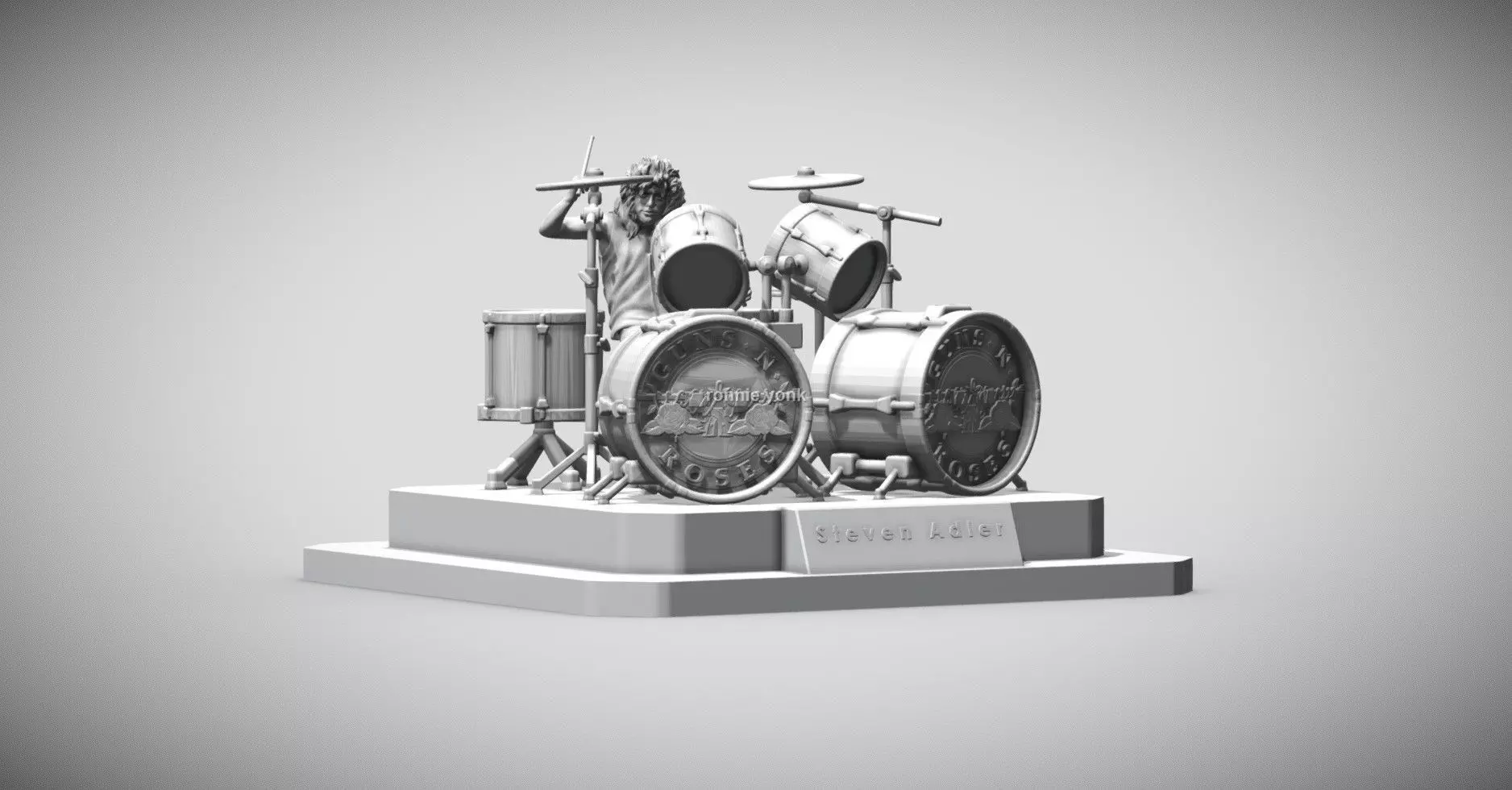 steven adler GNR - 3d printing 3D print model