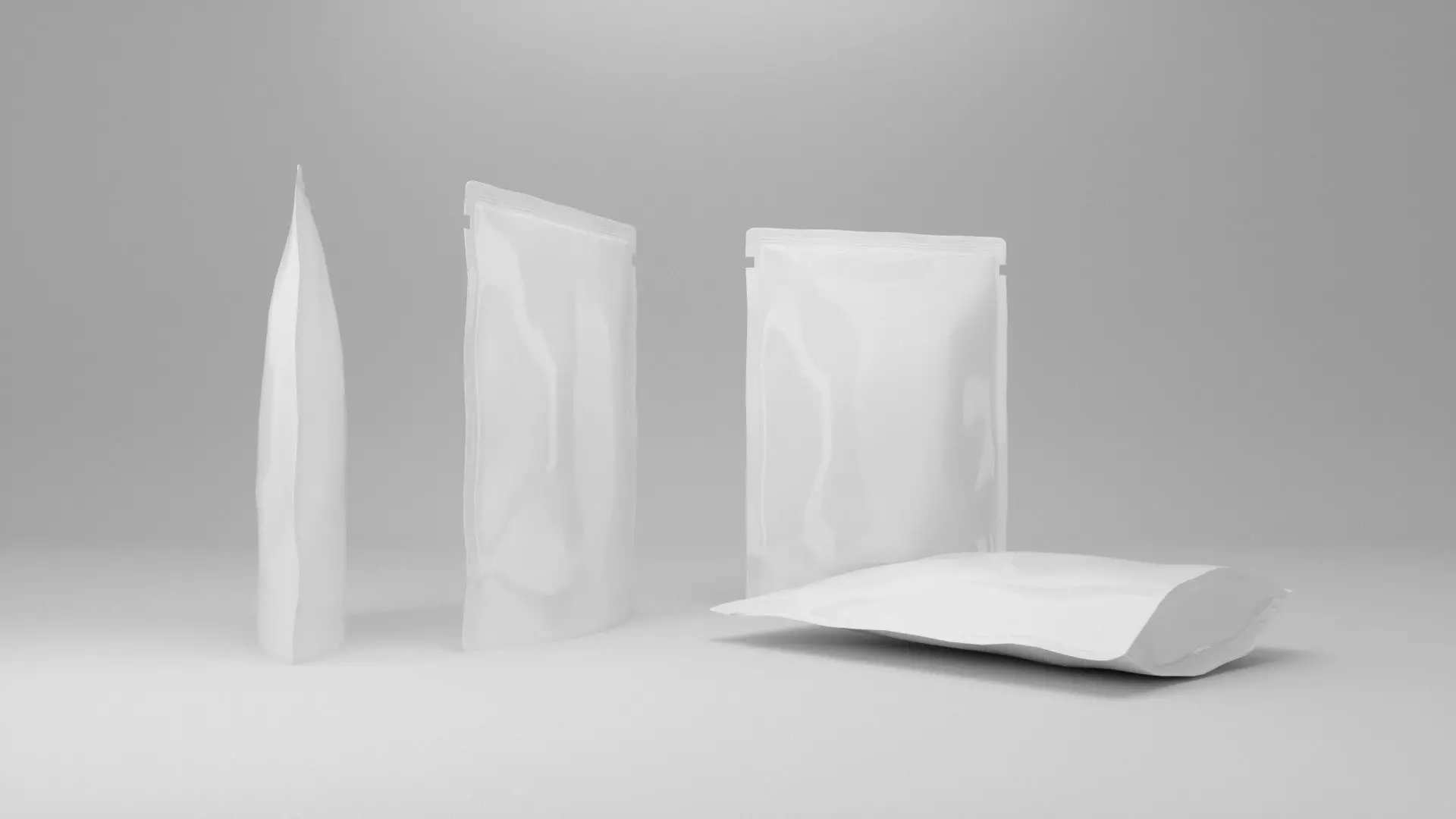 Food pouch bag 3D model